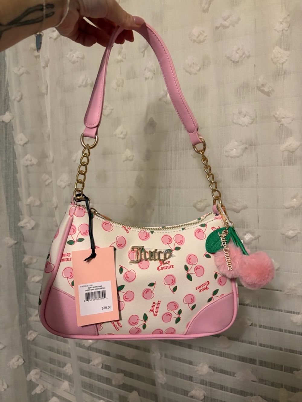 Juicy Couture Cherry Print Shoulder Bag